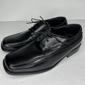 Stacy Adams AINSLEY Black Comfy Square Toe Lace Up Dress Shoe Mens Size 6M